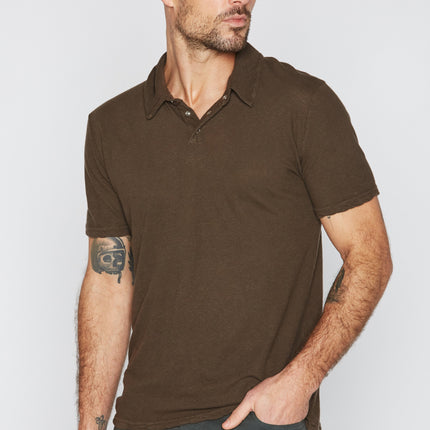 Men's Cotton Linen Polo Shirt