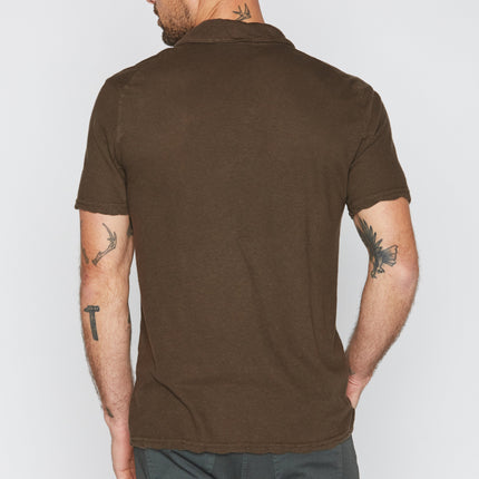 Men's Cotton Linen Polo Shirt