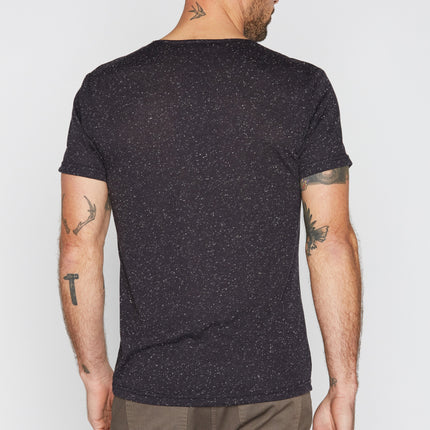 Men's Pocket Sailor Tee - Multi-Dot Black & White