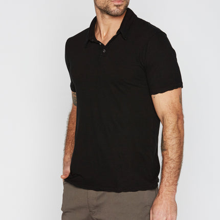 Men's Cotton Linen Polo Shirt