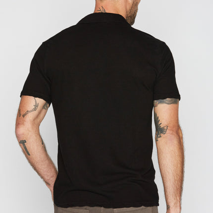 Men's Cotton Linen Polo Shirt