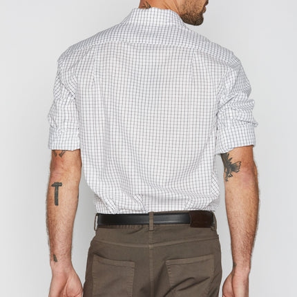Men's Checkered Cotton Button Up Shirt