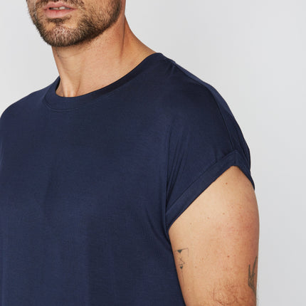 Men's Modal Curved Bottom Crew Tee