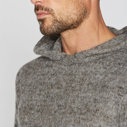 Men's Soft Knit Melange Pullover Hoodie