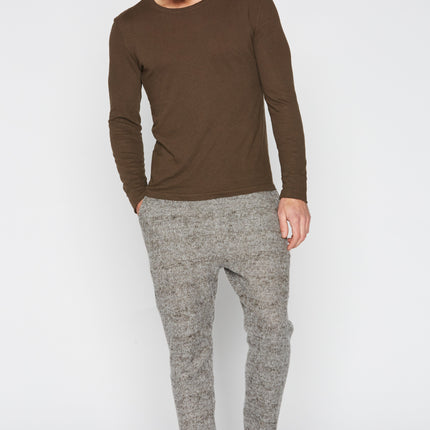 Men's Soft Knit Melange Jogger Pant