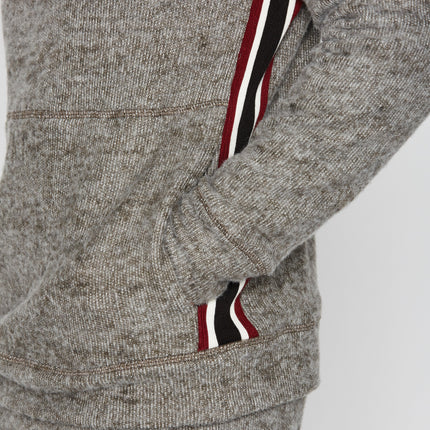 Men's Soft Knit Melange Side Stripe Hoodie