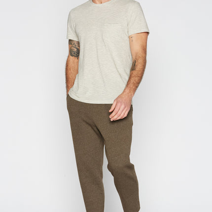 Men's French Terry Cut Off Raw Hem Sweatpant