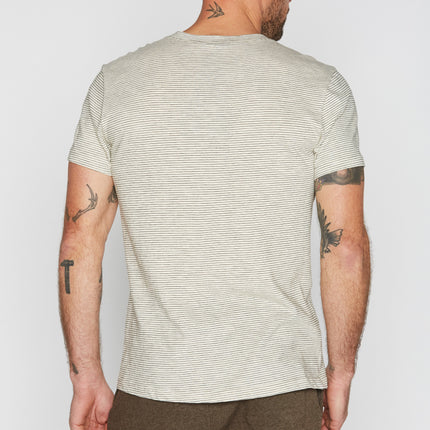 Men's V-Pocket Stripe Tee