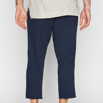Men's French Terry Cut Off Raw Hem Sweatpant