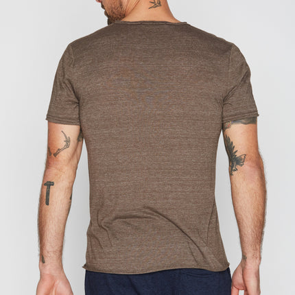Men's Tri-Blend Patch Sleeve Tee