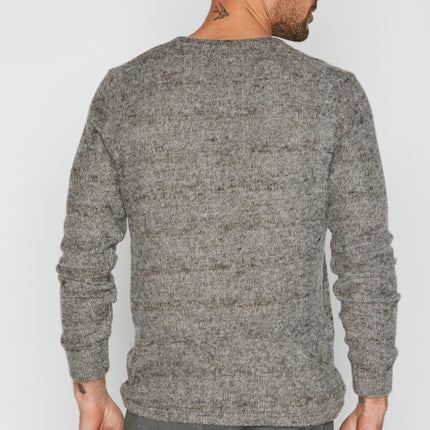 Men's Soft Knit Melange V-Neck Sweater