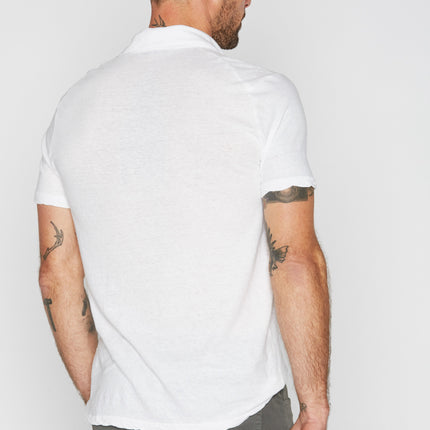 Men's Cotton Linen Polo Shirt