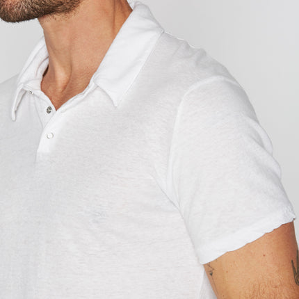 Men's Cotton Linen Polo Shirt