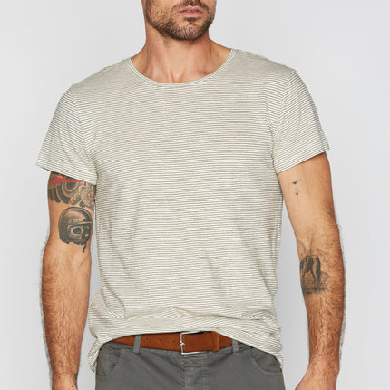 Men's Crew Neck Stripe Tee