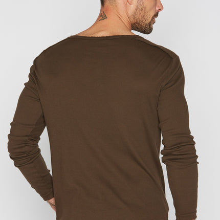 Men's Long Sleeve Henley