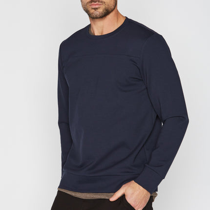 Men's Performance Ponte Top Stitch Crew Neck Sweatshirt