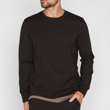 Men's Performance Ponte Top Stitch Crew Neck Sweatshirt