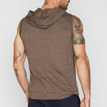 Men's Sleeveless Tri-Blend Hoodie