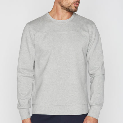 Men's Performance Ponte Top Stitch Crew Neck Sweatshirt