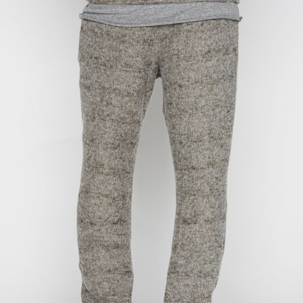 Men's Melange Knit Cinched Bottom Pant