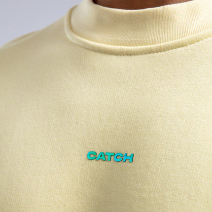 Minimalist Oversized Crewneck Sweatshirt - CATCH Logo Pullover