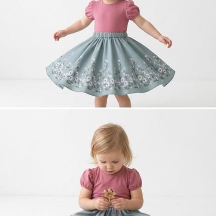 Soft and Breathable Organic Cotton Dress for Girls | Bloom