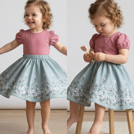 Soft and Breathable Organic Cotton Dress for Girls | Bloom