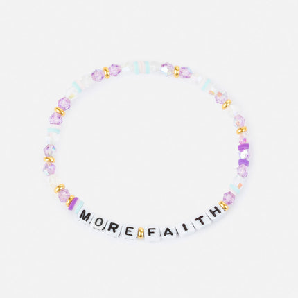 More Faith Letter Bracelet
