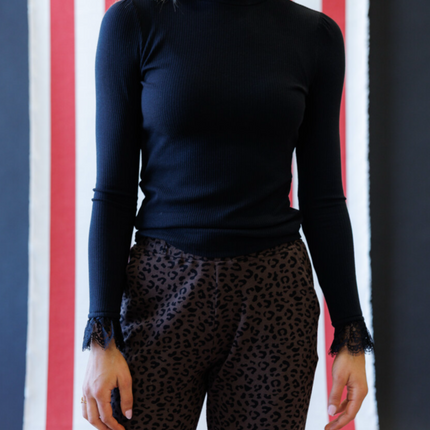 Must Have Lace Mock Neck