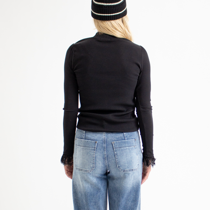 Must Have Lace Mock Neck