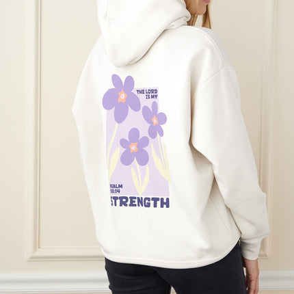 My Strength Floral Unisex Hoodie