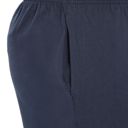 Mens Cotton Knit Shorts with Elastic Waistband and Inner Drawstrings