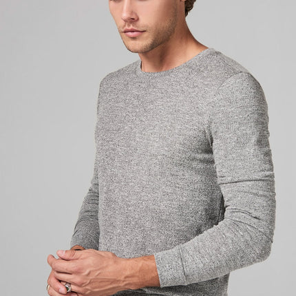 Men's Novelty Texture Long Sleeve Pullover