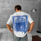 White-blue / S