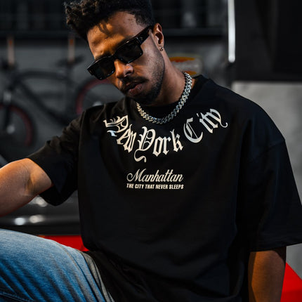 New York City Manhattan Tee – Oversized Cotton