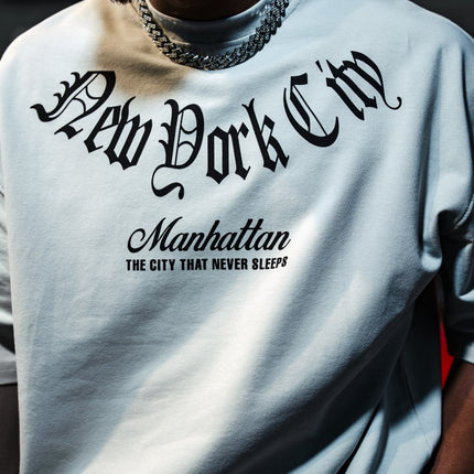 New York City Manhattan Tee – Oversized Cotton