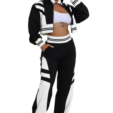 WOMEN FASHION CASUAL TWO PIECE PANT SET