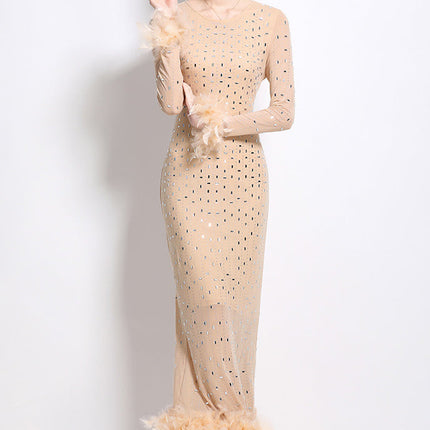 WOMEN FASHION MAXI PARTY DRESS