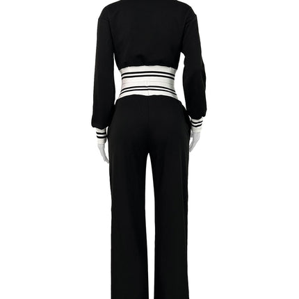 WOMEN FASHION CASUAL TWO PIECE PANT SET