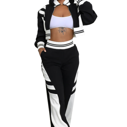 WOMEN FASHION CASUAL TWO PIECE PANT SET