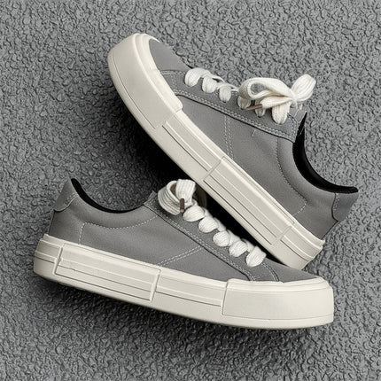 Women’s Canvas Platform Skate Shoes — Casual & Sporty Lifted Sneakers