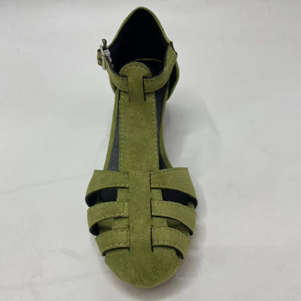 Women’s Suede Round Toe Shoes – Plus Size Breathable Casual Flats