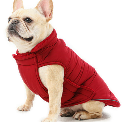 Reversible Dog Vest Jacket - Red