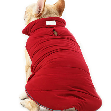 Reversible Dog Vest Jacket - Red