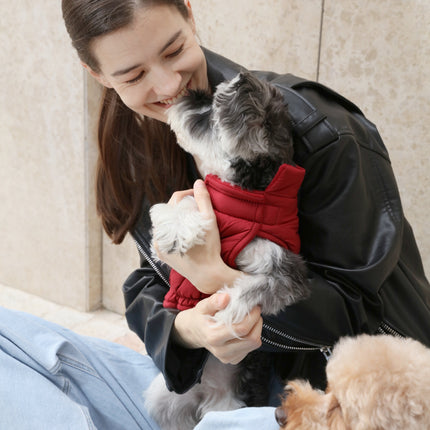 Reversible Dog Vest Jacket - Red