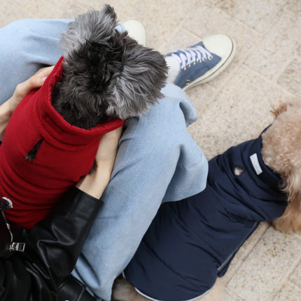 Reversible Dog Vest Jacket - Red