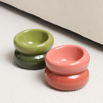 Soufflé Pet Bowl - Rose Pink