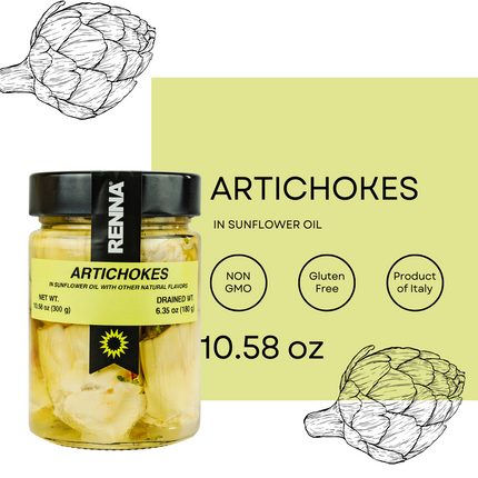 SALE! Renna, Artichoke Hearts in oil, 10.58 oz