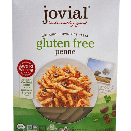 Penne, Brown Rice, Organic, Jovial, Gluten-Free