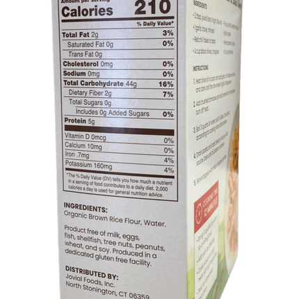 Penne, Brown Rice, Organic, Jovial, Gluten-Free